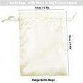 thumbnail image 2 of Bolsas de regalo Gbateri Satin, 35 unidades, color beige, 13 x 18 cm, 2 of 6