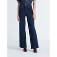 thumbnail image 2 of Free Assembly Women's Mid Rise Full Length Bootcut Jeans, 32" Inseam, Sizes 0-20, 2 of 6