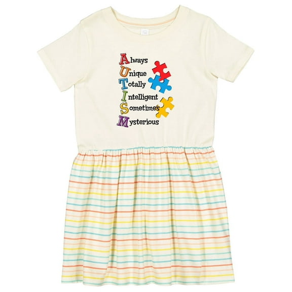 Inktastic Autism Acrostic Girls Toddler Dress