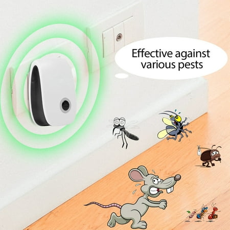 Ultrasonic Pest Repeller, Indoor Electronic Pest Reject Control Plug Mosquito Cockroach Mouse Killer Repeller to Repel Insects Mice Spider Ant Roaches Bugs