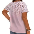 thumbnail image 2 of CLOOCL Plus Size Women Blouse Floral Printed Short Sleeve Shirt Summer T-Shirts, 2 of 6