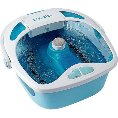 Homedics Shower Bliss Footspa with Massaging Water Jets, 3 Attachments and Toe-Touch Controls, FB-625