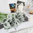 thumbnail image 2 of 20Pcs Artificial Calla Lily Flower Real Touch Latex Flowers for DIY Wedding Bouquet Party Home Decor (Pure White), 2 of 5