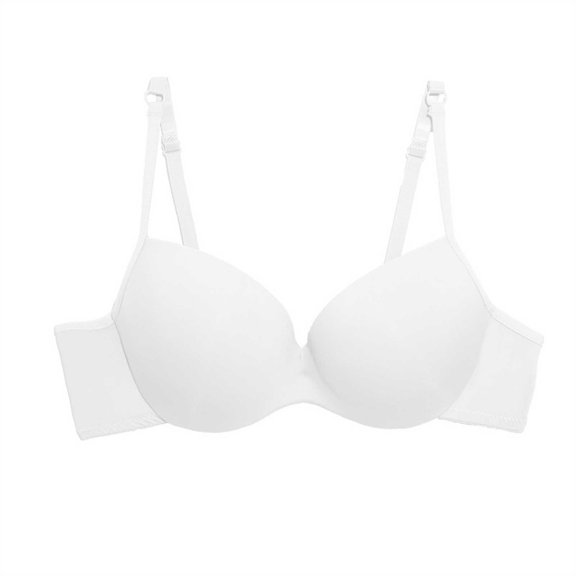 Lilgiuy Woman's Solid Color Underwear Gathering Lace Underwear Daily Bra for Travel Vacation Holiday