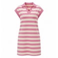 thumbnail image 6 of Blmnix Sheath Dresses for Women Hawaiian Dresses Vacation Dress Dresses Mini Sleeveless Collared Pink Antimicrobial Protection Spring Dresses for Women,XXL, 6 of 6