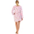 thumbnail image 4 of Casual Nights Women's Hearts Fleece Hooded Bathrobe Robe, 4 of 5