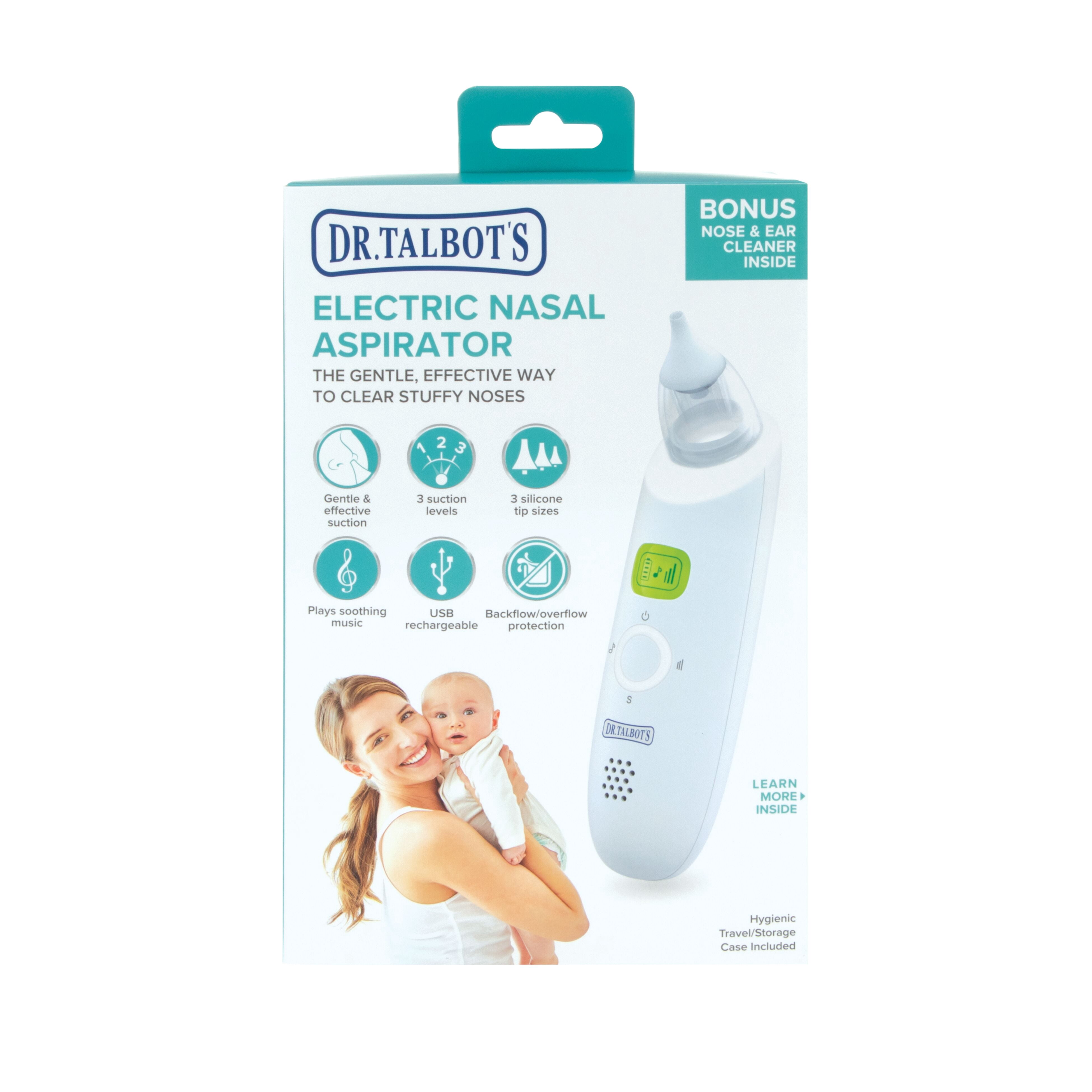 Dr. Talbot’s Electric Nasal Aspirator with Bonus Nose & Ear Cleaner