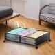 thumbnail image 1 of Almacenamiento debajo de la cama, Contenedor de almacenamiento debajo de la cama con ruedas, Montaje debajo de la cama sin herramientas, Almacenamient Negro, 1 of 8