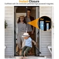 thumbnail image 4 of 【Military-Grade Fiberglass】Magnetic Screen Door Fits Door Size【36" x 80"】Door Screen Magnetic Closure Keeps Bugs Out with 3M Tape NO Drop, Screen Door Mesh for Front, Patio Sliding Door, 4 of 5