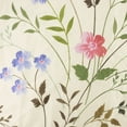 thumbnail image 3 of HVEST Country Wildflower Shower Curtain for Bathroom,Blue and Pink Floral with Green Leaf Plant on Beige Fabric Shower Curtain with Hooks,Spring Nature Bathroom Curtains Shower Set, 60x72 inches, 3 of 6