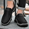 thumbnail image 5 of Men's Supportive Slip-On shoes- Imitation leather Comfortable Walking Shoes with Anti-Slip Sole for Driving & Casual Wear, 5 of 11
