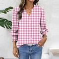 thumbnail image 6 of Jsaierl Womens 3/4 Sleeve Cardigans Plus Size Button Down Open Front Shirts Fashion Print Petite Blouses Soft Elegant Tunic Tops S-2XL, 6 of 8