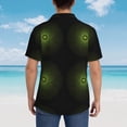 thumbnail image 4 of Balery Mandala With Marijuana Leaf Camisas hawaianas de manga corta para hombre, camisas playeras de corte holgado, camisas de vacaciones con botones,Medium, 4 of 7