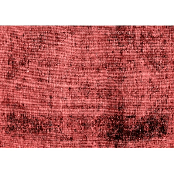 Ahgly Company Indoor Rectangle Abstract Red Modern Area Rugs, 8' x 12'
