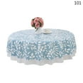 thumbnail image 1 of POINTERTECK PVC Imperméable Dentelle de Fleurs Nappe Ronde Cuisine Table à Manger Couvrir Décor, 1 of 6
