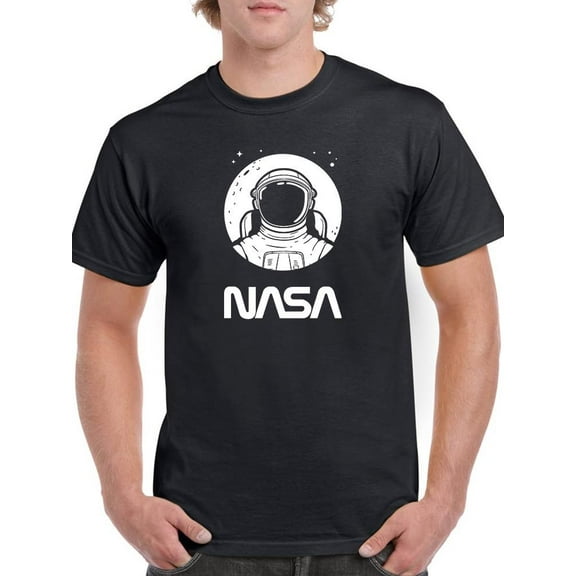 NASA Nasa Astronaut Over Moon T-Shirt Men -NASA Designs, Male Medium