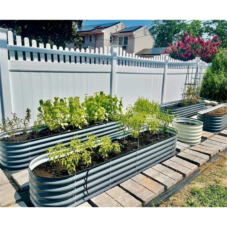 Freeport Park® Heise 9 In 1 Modular Galvanized Steel Raised