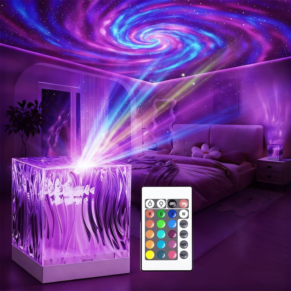 Magical Northern Lights Galaxy Projector with Remote Control, 16 Colors  Night Light for Bedroom, Auto Timer Ceiling Projector for Kids Teens Room Decor Ambience Lighting
