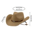 thumbnail image 3 of Men's Outback Hat, Khaki Classic Safari Style with Leather Band, UPF 50+ Sun Hat for Fishing, Hiking, Gardening & Adventures A, 3 of 4