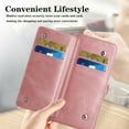 thumbnail image 5 of Samsung Galaxy A52 Phone Case, Full Protection Kickstand Wallet Compartments Multi-Function for Samsung Galaxy A52 Phone Case Red, 5 of 6