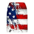 thumbnail image 3 of Chiccall Mens Shorts Independence Day Flag Printed Shorts Elastic Waist Drawstring Summer Beach Swim Trunks with Pockets, 3 of 6
