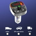 thumbnail image 6 of MP3 Player with USB Charging, Bluetooth 5.0 Car Adapter, Voltage Monitoring, 3-Device Charging, Cool RGB Lighting, Supports Navigation Voice Broadcast, 6 of 8