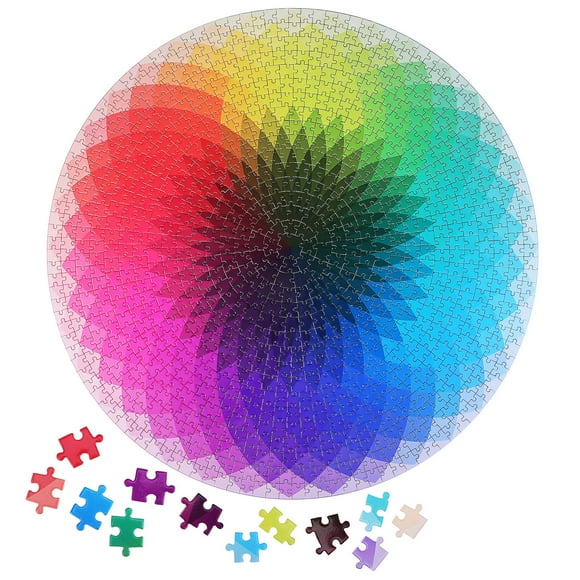 unbranded impossible puzzle Circle Puzzle Multi Paper for Adults Challenging 1000 Piece