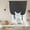 Ink Black, variant on Black Tie Up Curtains 45 Inches Long, Kitchen Window Curtains Over Sink, Rustic Farmhouse Solid Color Small Window Curtains Shade Balloon Curtains Valances for Bedroom/Cafe 34"x45"