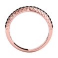 thumbnail image 3 of AoneJewelry Black Diamond 0.50 Carat Wedding Band In 14K Solid Rose Gold, 3 of 5