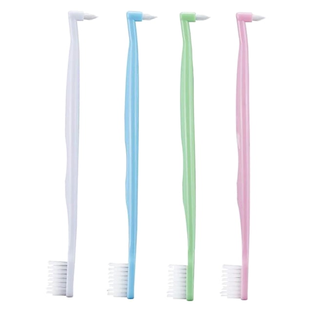 Toothbrush Wisdom Head Small 4 Soft End Tuft Trim Oral Care Compact Ergonomic Handle Grip Gentle Clean Multifunction Hygiene Efficient Rounded Tapered Flexible Bathroom Products 4PCS