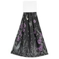 thumbnail image 7 of Yayeee Kitchen Hanging Hand Towels Set of 2 with Loop Bathroom Absorbent Tie Towel, Gothic Floral Print, 7 of 7