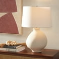 thumbnail image 2 of SAFAVIEH Costa 26 in. Glam Silver Ceramic Table Lamp with Off-white Cotton Linen Shade, 2 of 6