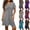 Style2-Gray dresses for women, variant on Maqroz Summer Dresses for Women Plus Size Midi Ruched Dresses Adjustable Twist Front V Neck 2026 Holiday Elegant Short Sleeve Boho Beach Sundress White XXXL