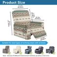 thumbnail image 6 of SCRAWLGOD American Tribal Beige Recliner Chair Covers Stretch Chair Cover for Recliner Slipcovers 4-Piece Lazyboy 1 Seat Sofa Cover Furniture Protector with Pocket, 6 of 7