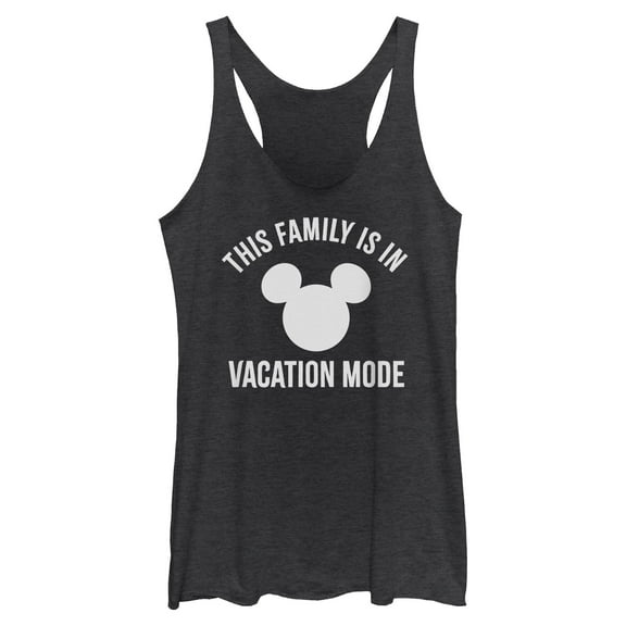 Womens Mickey & Friends This Family is in Vacation Mode Racerback Tank
