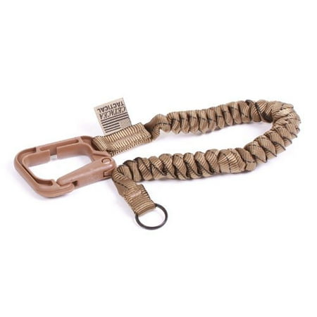 Plus Coil - Cetacea Poly-Bina Covered Mini Coil Tether - Coyote Tan