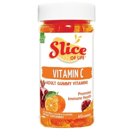 Hero Nutritionals Slice of Life Vit C Plus Pomegranate Natural Fruit - 60 Gummies