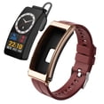 thumbnail image 1 of Smart Bracelet with Built-in Earphones - Touchscreen, Waterproof, Wireless Connectivity, Music Playback, Step Tracker, 1 of 11