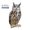 1, variant on Bird Repel Scarecrow, Owl Scarecrow Scarer Pendant, Decorative Scarer Pendant with Bell, Fake Bird Scare Device, Waterproof Patio Balcony Garden Decorations
