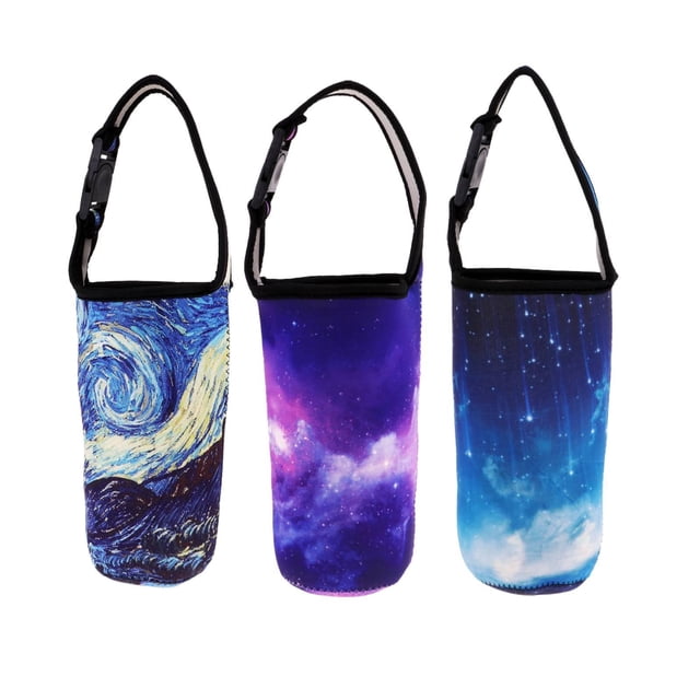 Paquete de 3 porta de agua, funda de neopreno para de agua, portavasos de transporte, botella de agua portátil shamjiam Bolsa porta vaso