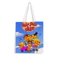 thumbnail image 1 of Rolie Polie Olie Bolso de tela con estampado de lienzo para mujer, bolsa de compras reutilizable y estética, con cremallera interior, regalo para mujer, 35 × 40 cm., 1 of 6