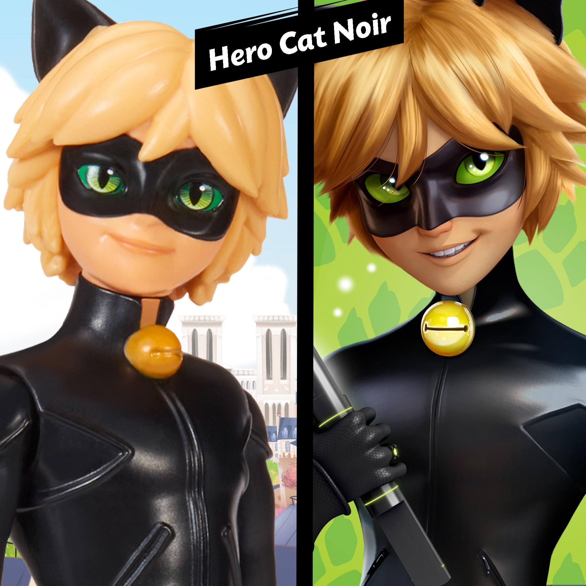 Miraculous Cat Noir Hero Figure 11" Action Doll by Playmates Toys  (图5) Miraculous Cat Noir Hero Figure 11" Action Doll by Playmates Toys  (图5)