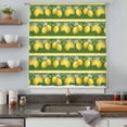 thumbnail image 5 of Lemon Summer Sheer Curtains 84 Inches Long, Watercolor Fruits Green Yellow Stripes Light Filering Curtains, Breathable Simi Curtain Privacy Drapes for Living Room Bedroom Lightweight Window Treatment, 5 of 9