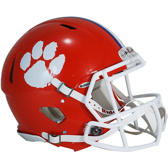 Collectible Riddell Clemson Tigers Revolution Speed Full-Size Authentic Football Helmet
