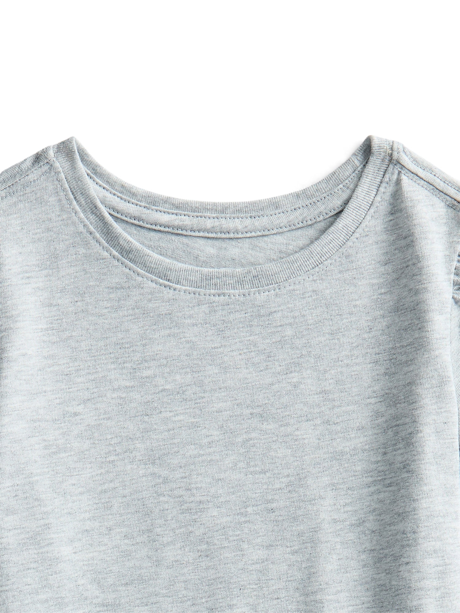 Wonder Nation Toddler Girls Tee with Puff Sleeves, Sizes 18M-5T