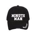 thumbnail image 1 of Minute Man Block Letter Black Adjustable Hook and Loop Closure, 1 of 2