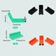 thumbnail image 3 of Yuarrent Portabicicletas Colgador para bicicletas Soporte de servicio pesado Soporte de montaje Naranja Ciclismo Negro Yuarrent OD023733-02, 3 of 6