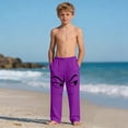 thumbnail image 6 of Purple Anime Face Manga Joggers for Boys Soft Lounge Pants with Pockets Teen Boys Casual Sweatpants Comfy Graphic Bottom,Size 4 T, 6 of 9