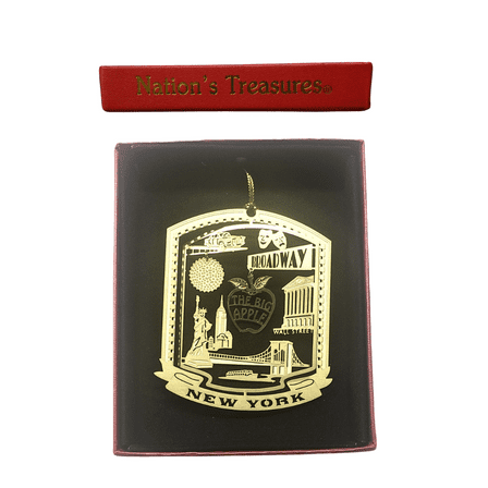 Big Apple New York City Christmas Ornament Broadway Times Square Ball Wall Street