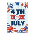 thumbnail image 5 of Tyidzon 4Th of July Independence Day Garden Flag 12x18 inch Double-Sided "4Th of July", Linen, Fade-Resistant Water-Repellent, Reinforced Sleeve for Yard Front Porch Party, 5 of 5